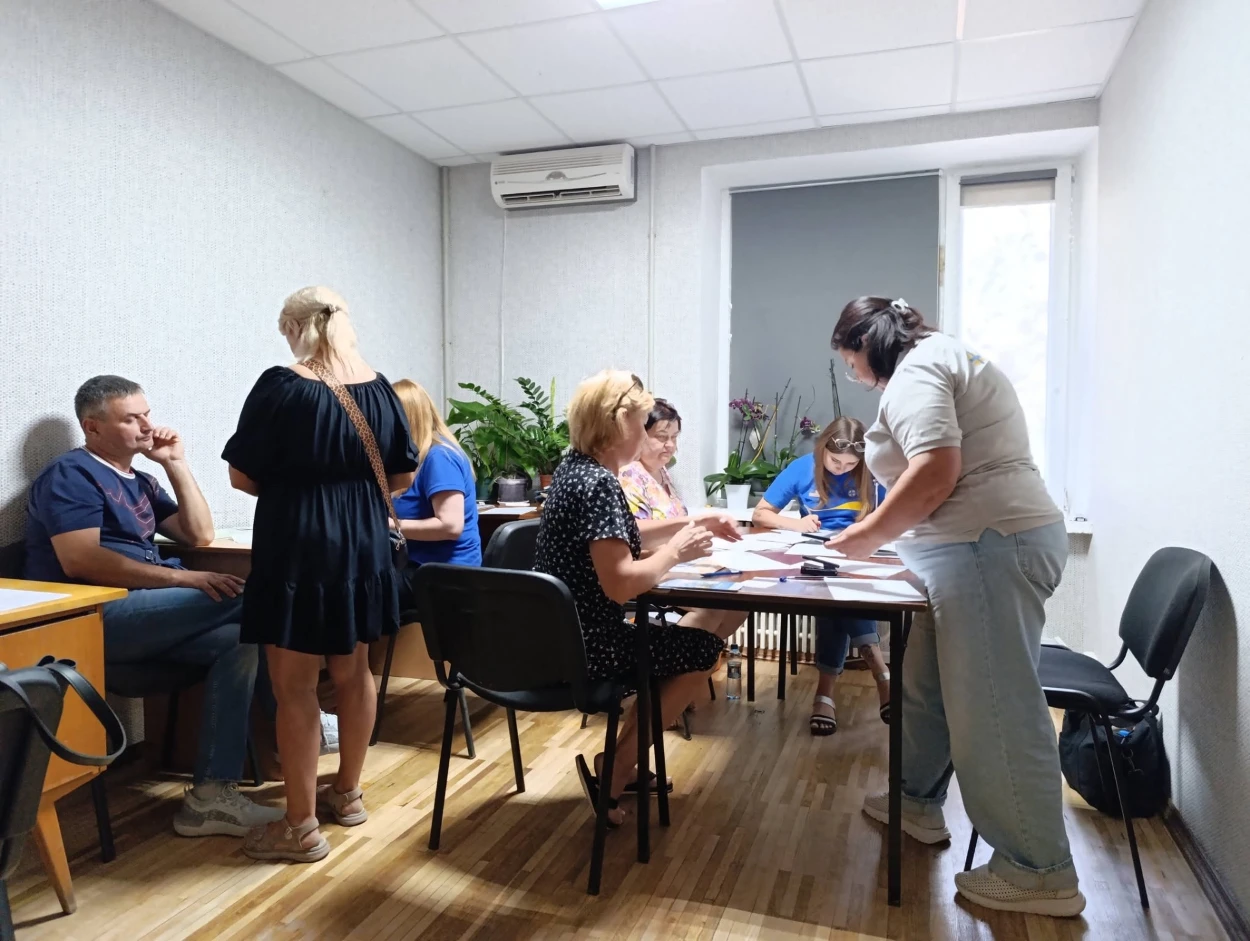 Робота Центру надання допомоги евакуйованим жителям Шевченківської громади