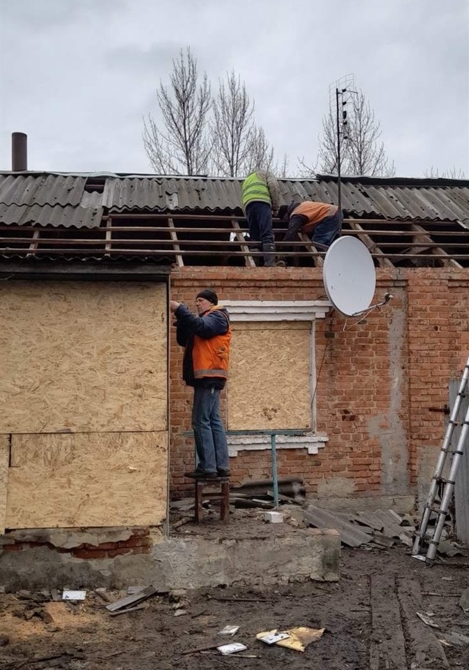Ліквідація наслідків обстрілу