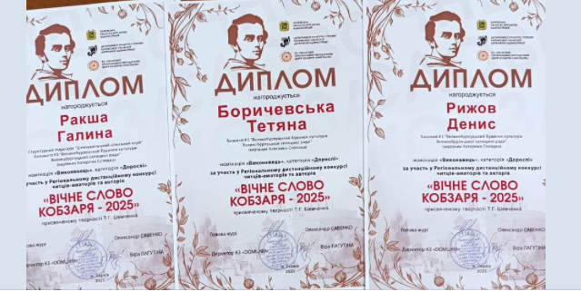 Дипломи учасників