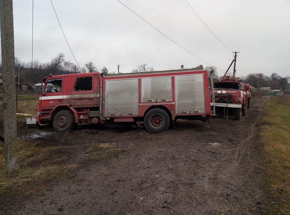  Пошкоджений транспорт рятувальників