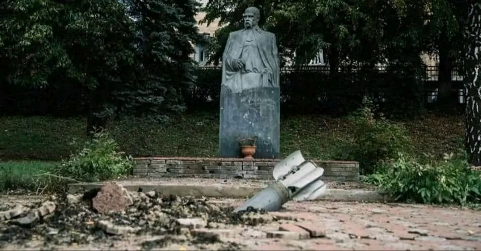 Ракета, що впала поблизу памʼятника Т.Г.Шевченку