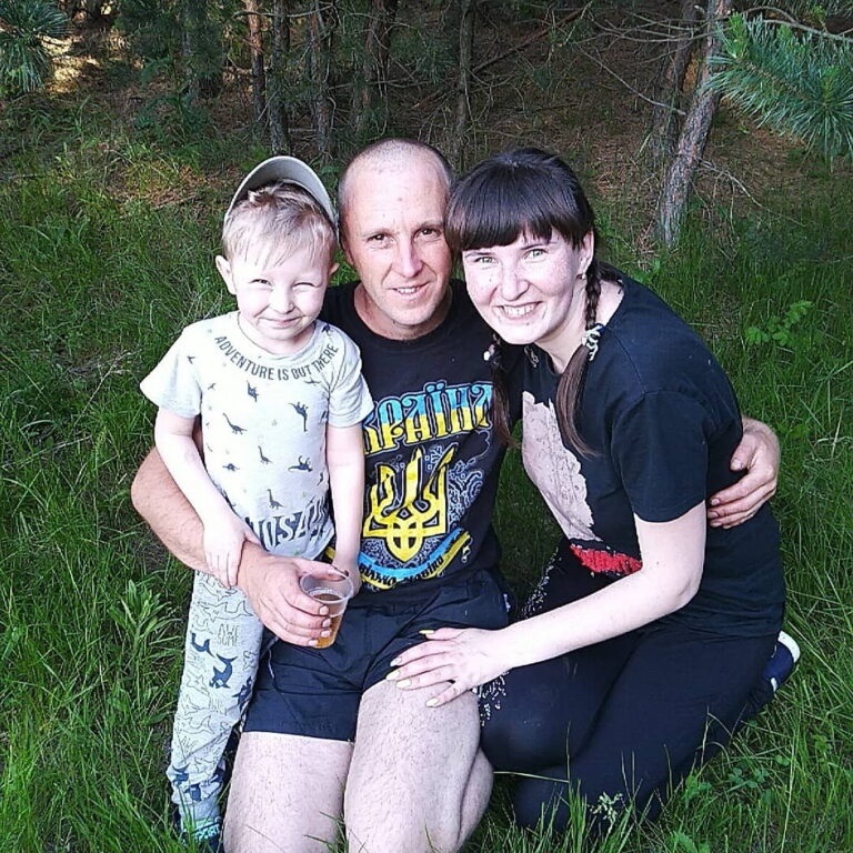 Євген під час відпустки із сім’єю