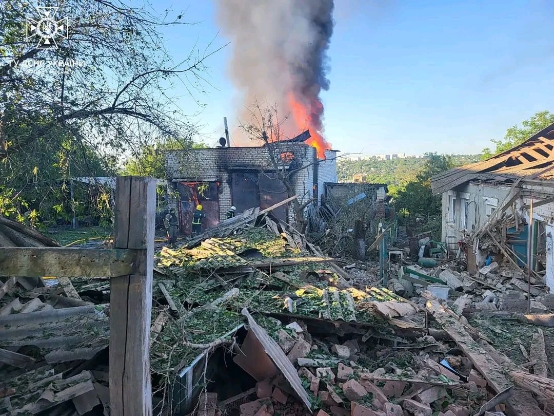 Пожежа спричинена обстрілом