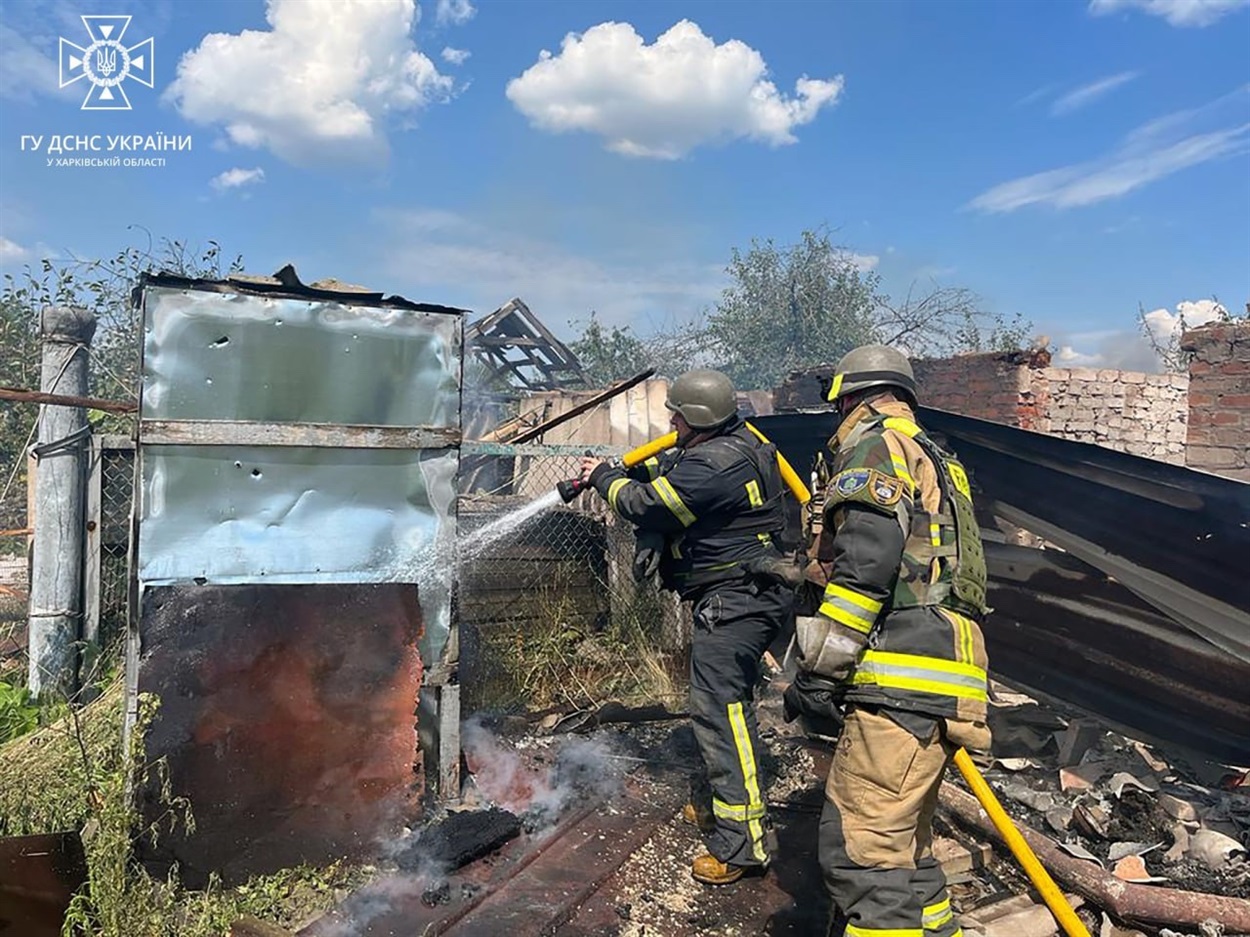 Пожежі спричинені обстрілами