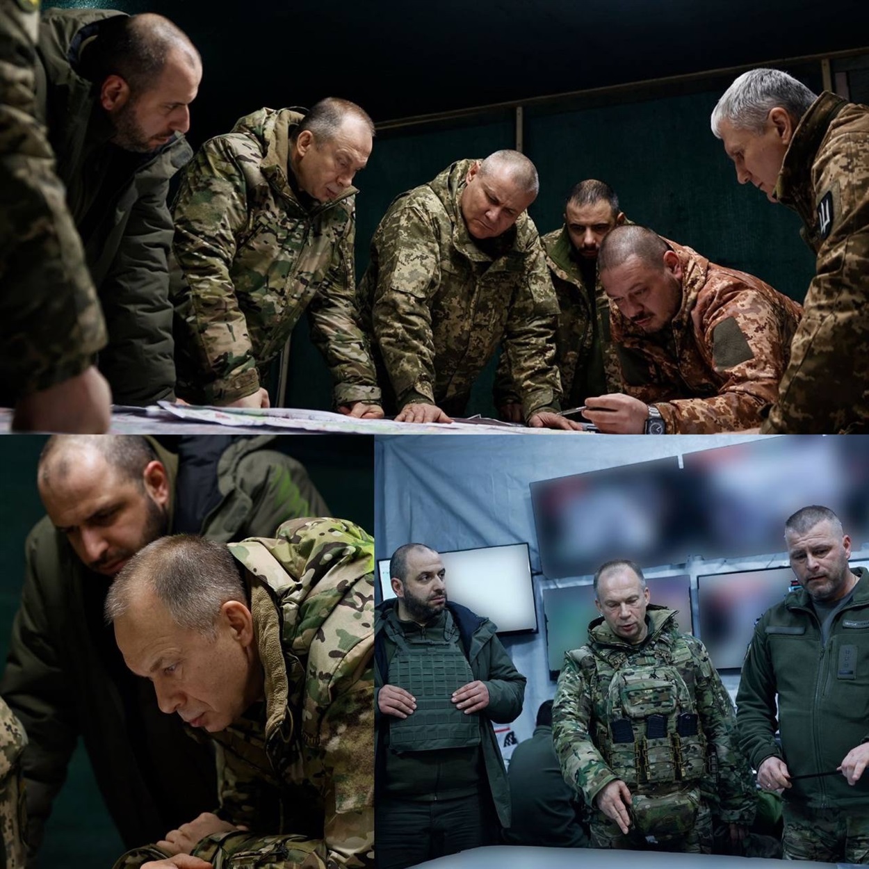 Робоча поїздка Олександра Сирського та Рустема Умєрова на позиції до українських військових