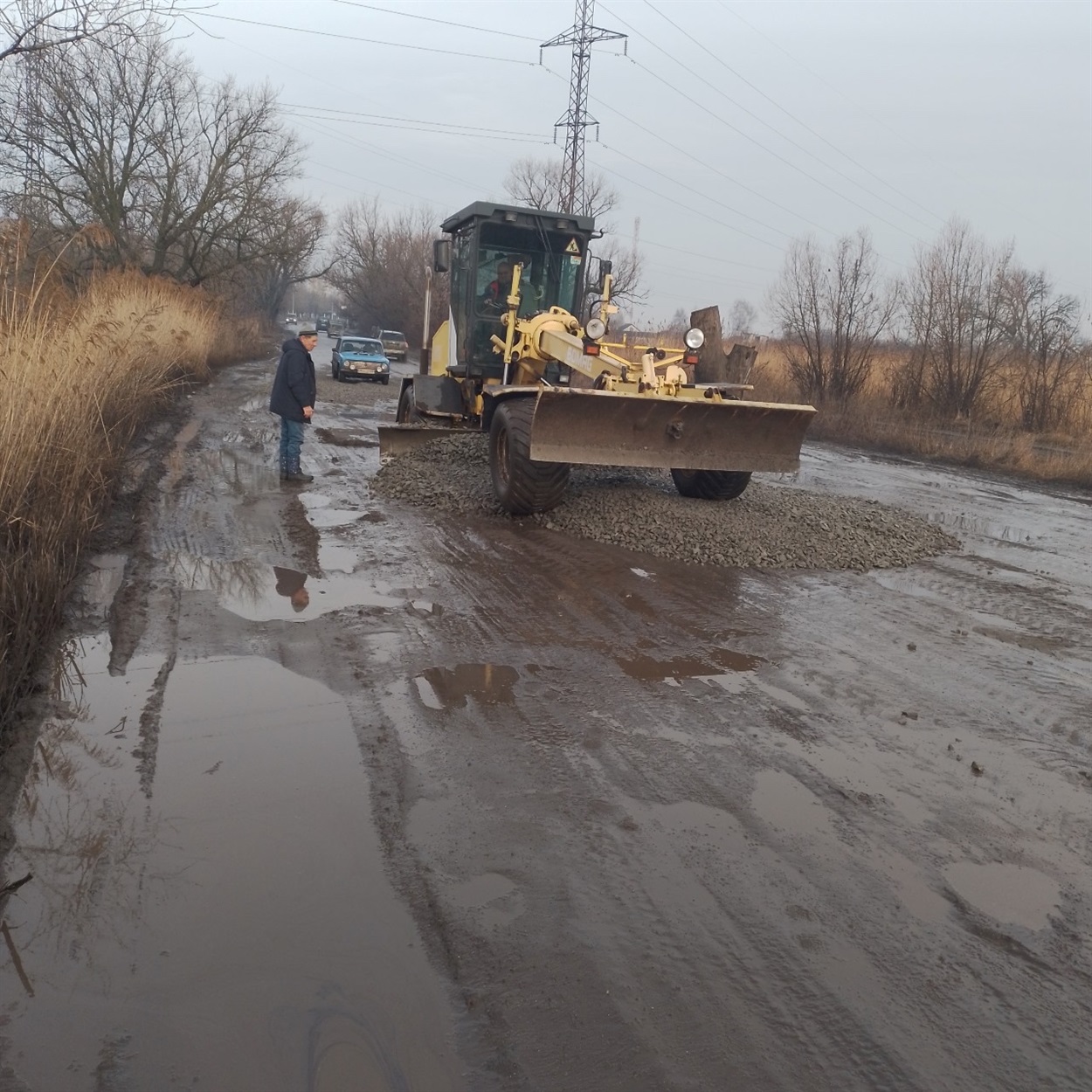 Ремонт дороги у Курилівській СТГ