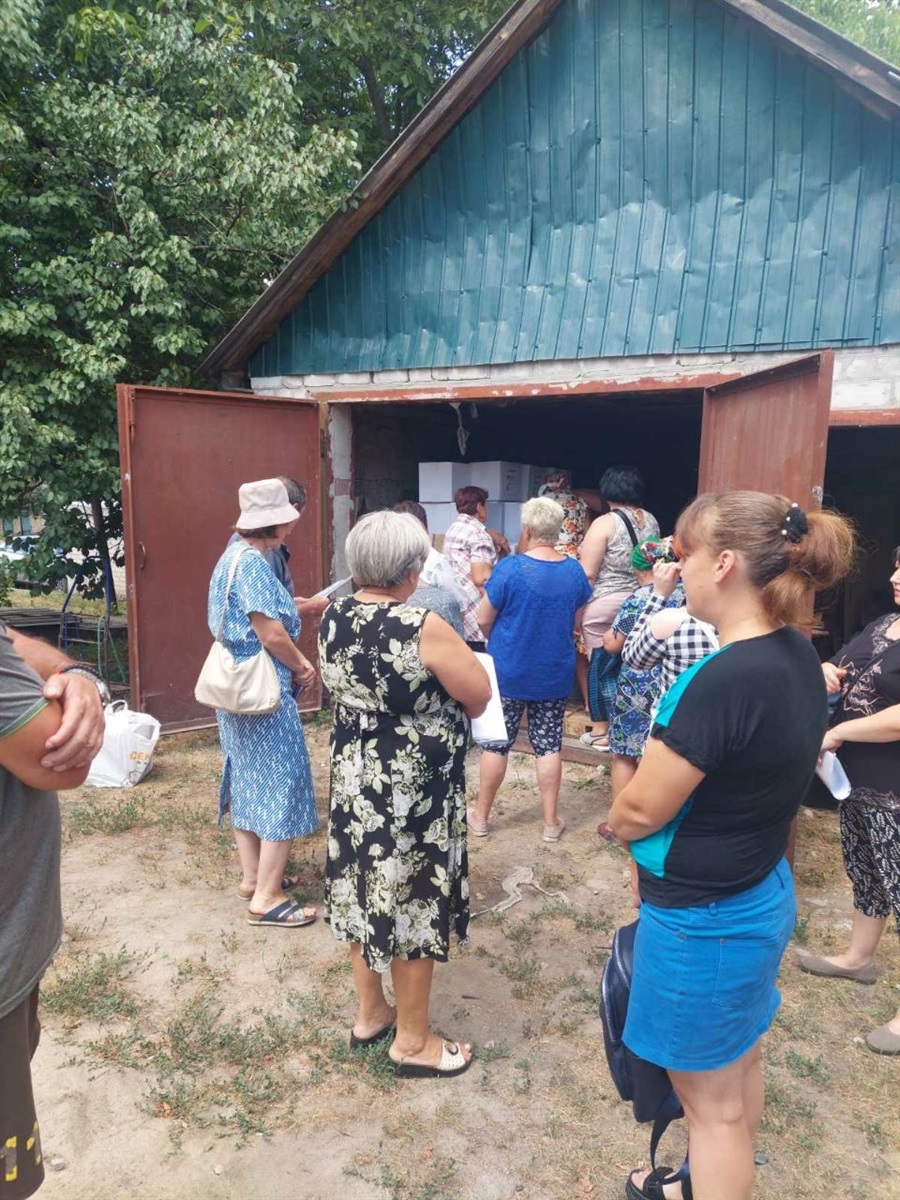 Мешканки Петропавлівської громади отримали гуманітарну допомогу