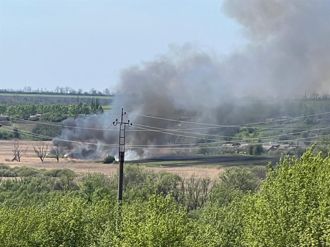 Пожежа в екосистемі на території Великобурлуцької громади