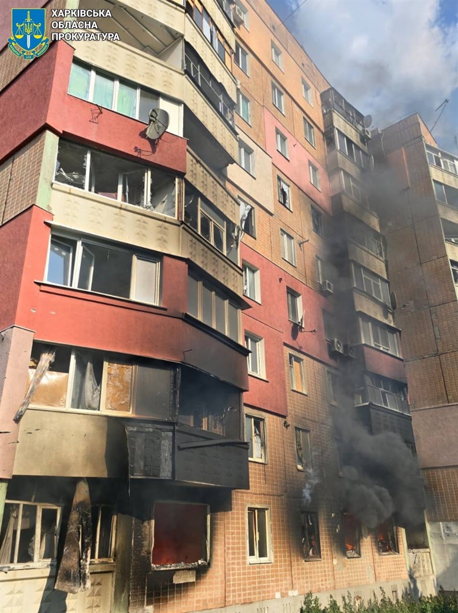 Наслідки обстрілу Купʼянська