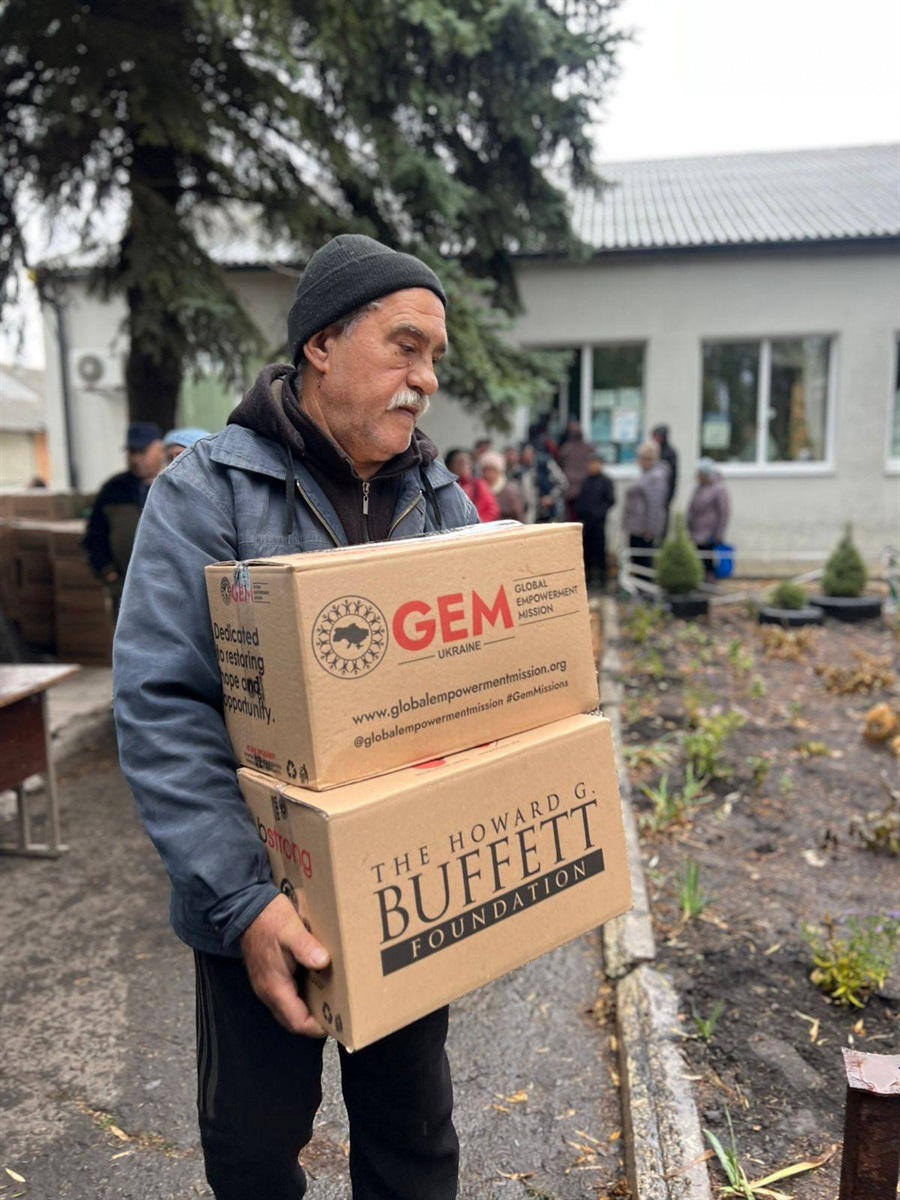 Отримання гуманітарної допомоги у Вільхуватській громаді