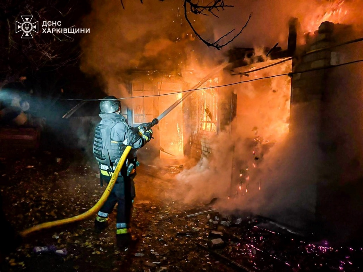 Насліки обстрілу Великого Бурлука