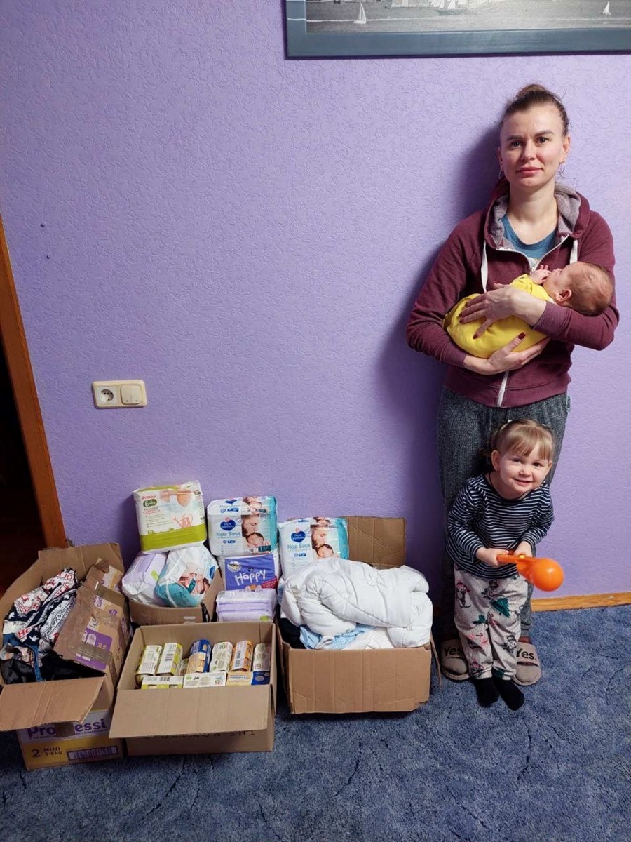 Гуманітарна допомога для ВПО з Петропавлівської громади від італійських волонтері