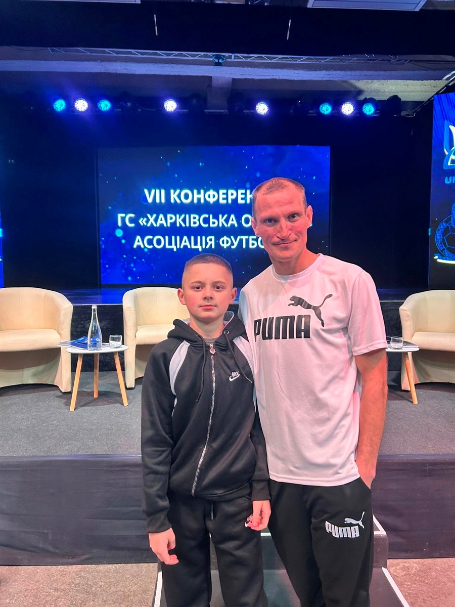 Тренер команди "Альфа" Володимр Колій та капітан команди Даніїл Баранов