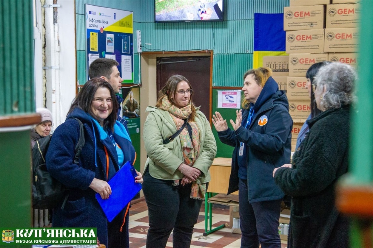 Міжнародні партнери відвідали Центр підтримки куп’янчан у Харкові