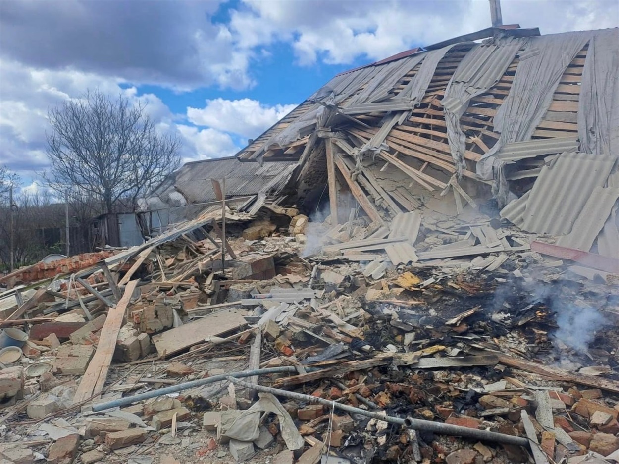 Наслідки обстрілу у Купʼянському районі