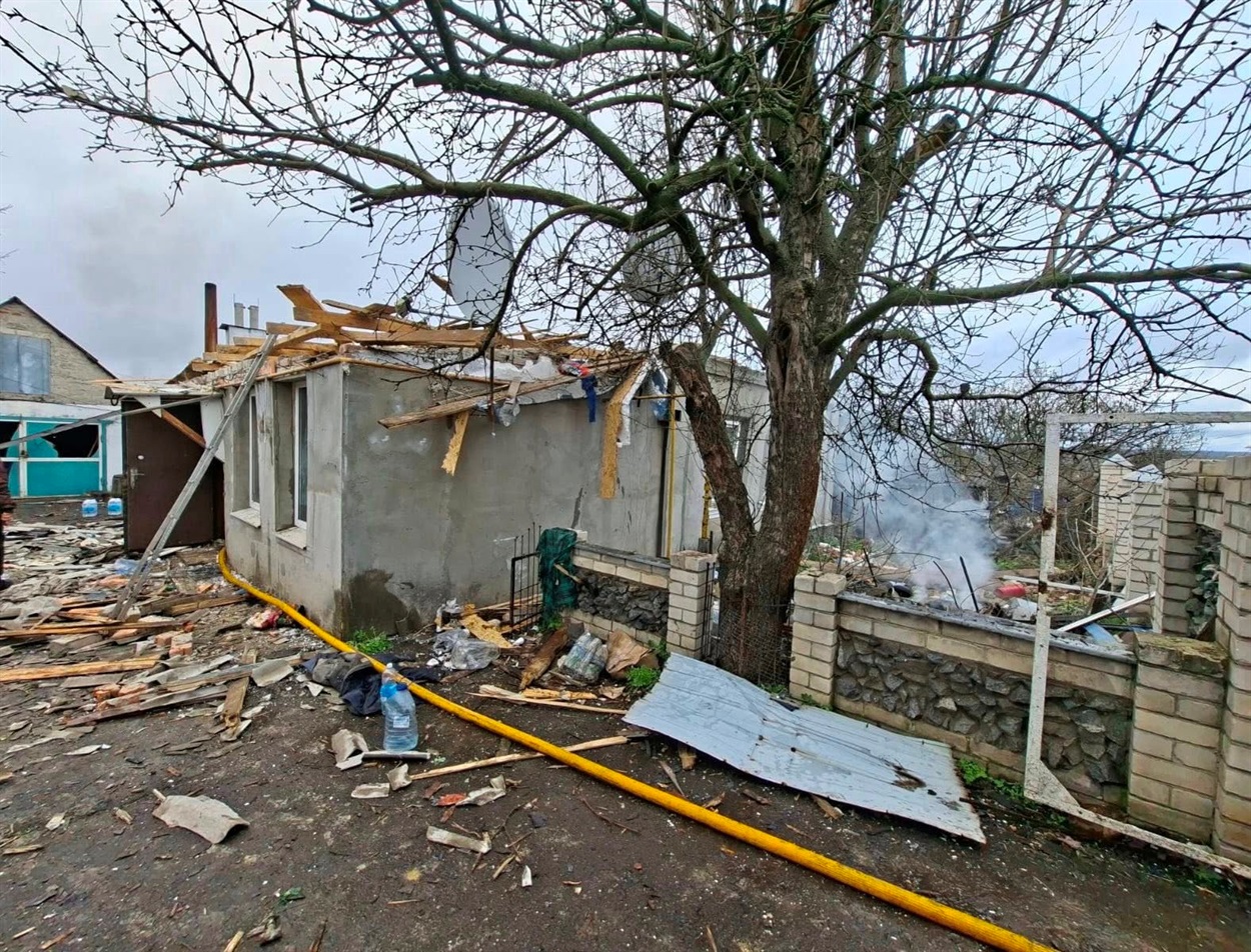 Наслідки обстрілу с-ще Великий Бурлук