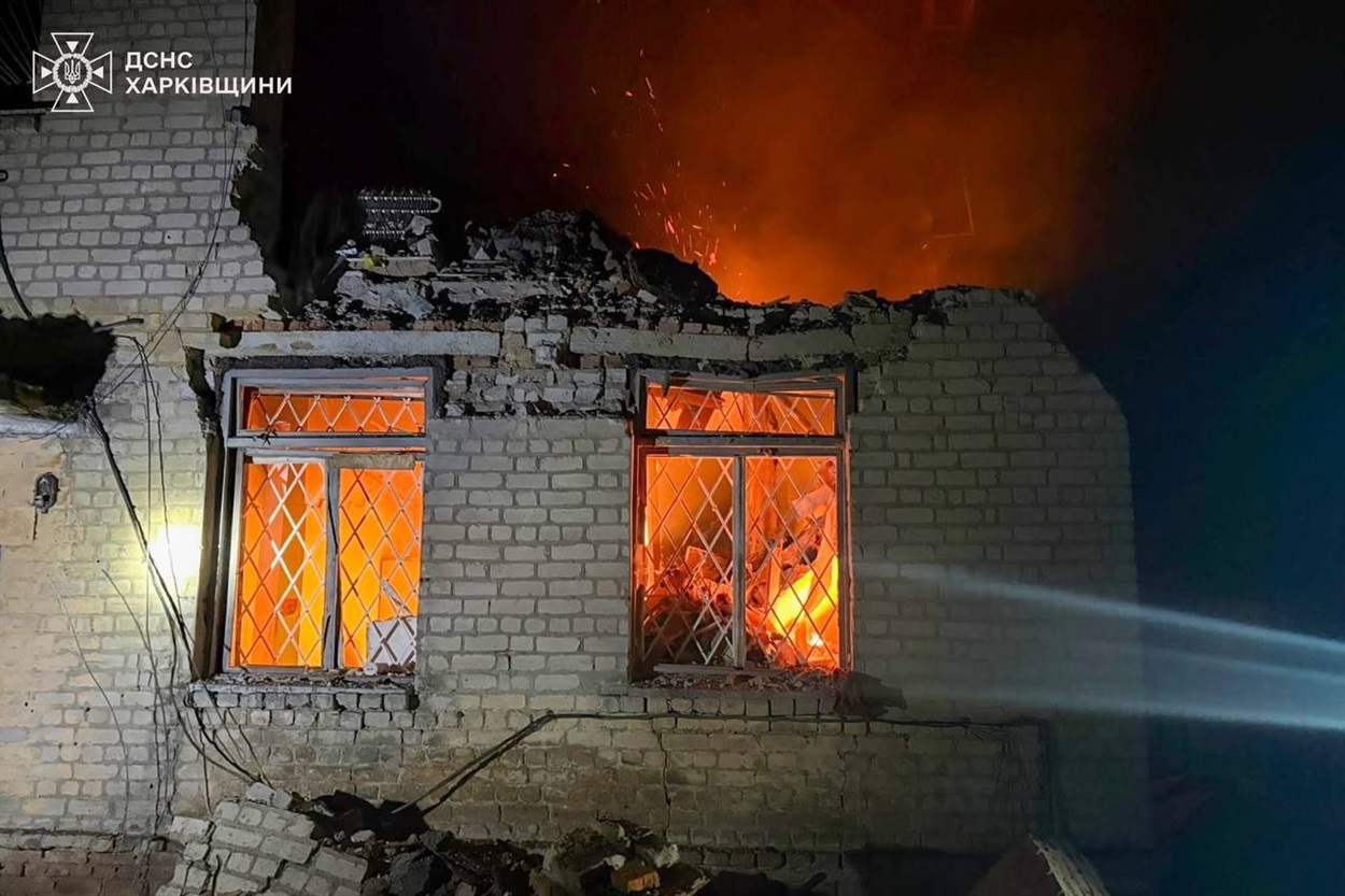 Наслідки обстрілів у Великобурлуцькій громаді