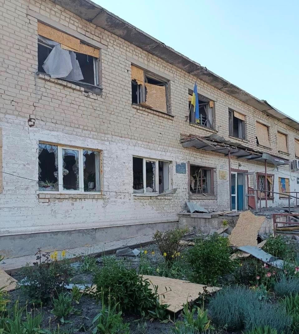 Наслідки обстрілу у селищі Борівське