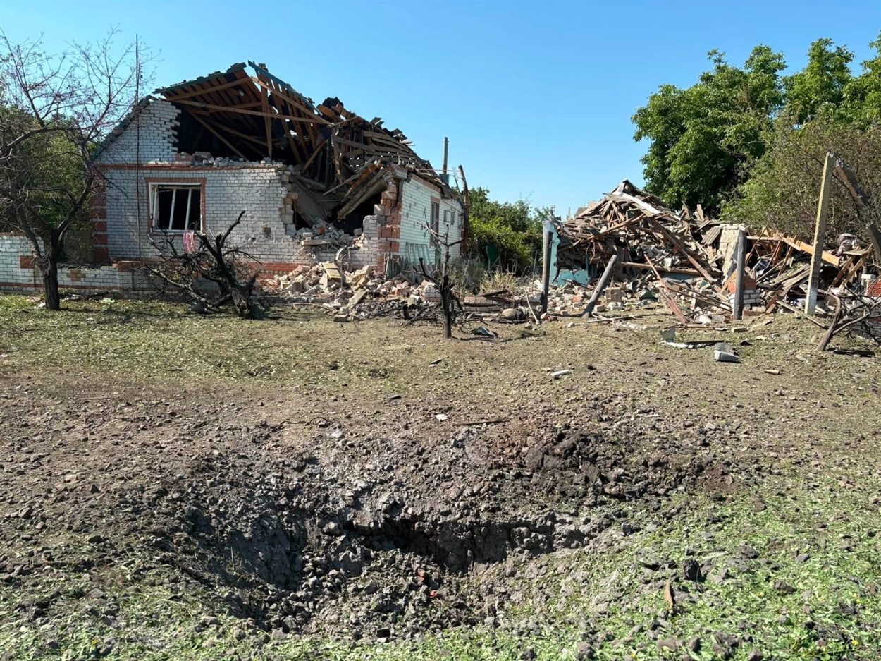 Наслідки обстрілу у Шевченківській громаді