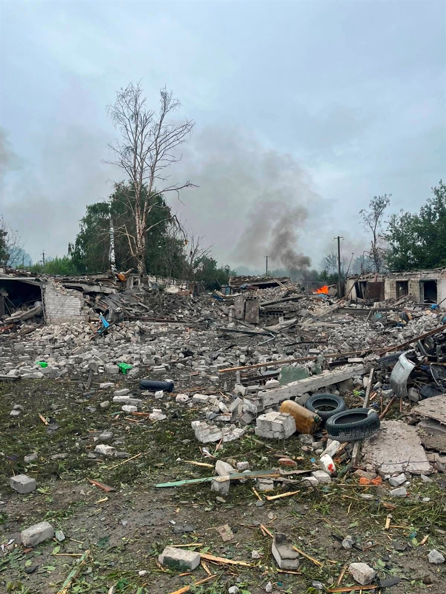 Наслідки обстрілу у Шевченківській громаді