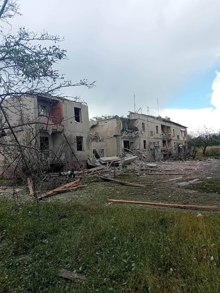 Наслідки обстрілу у Приколотному
