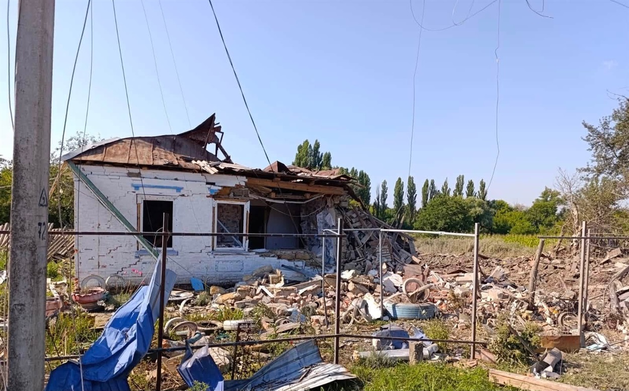 Наслідки обстрілу в селі Огурцівка