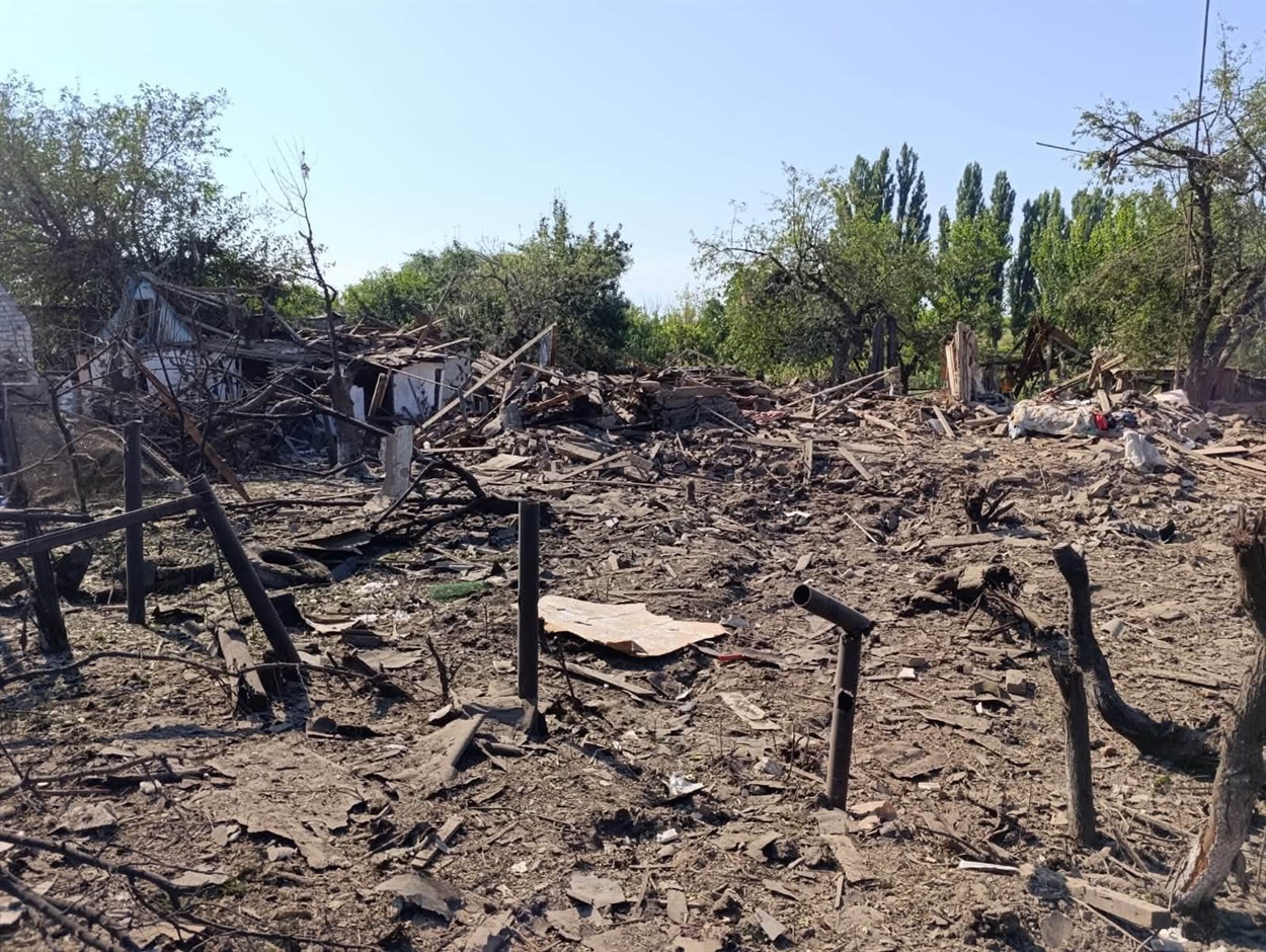 Наслідки обстрілу у селі Огурцівка