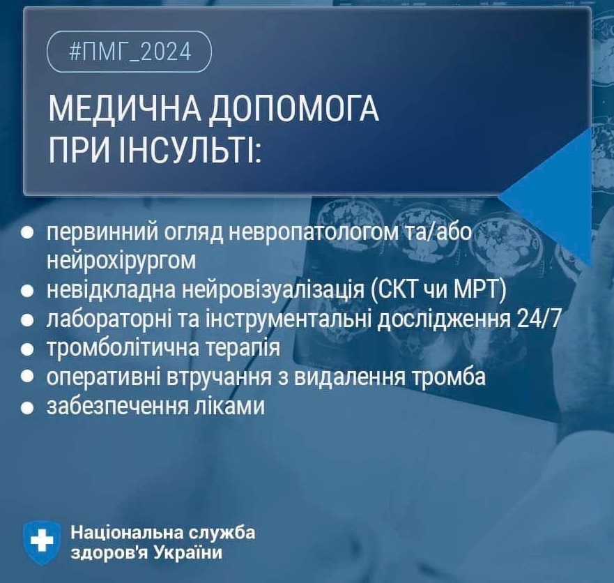 Медична допомога при інсульті